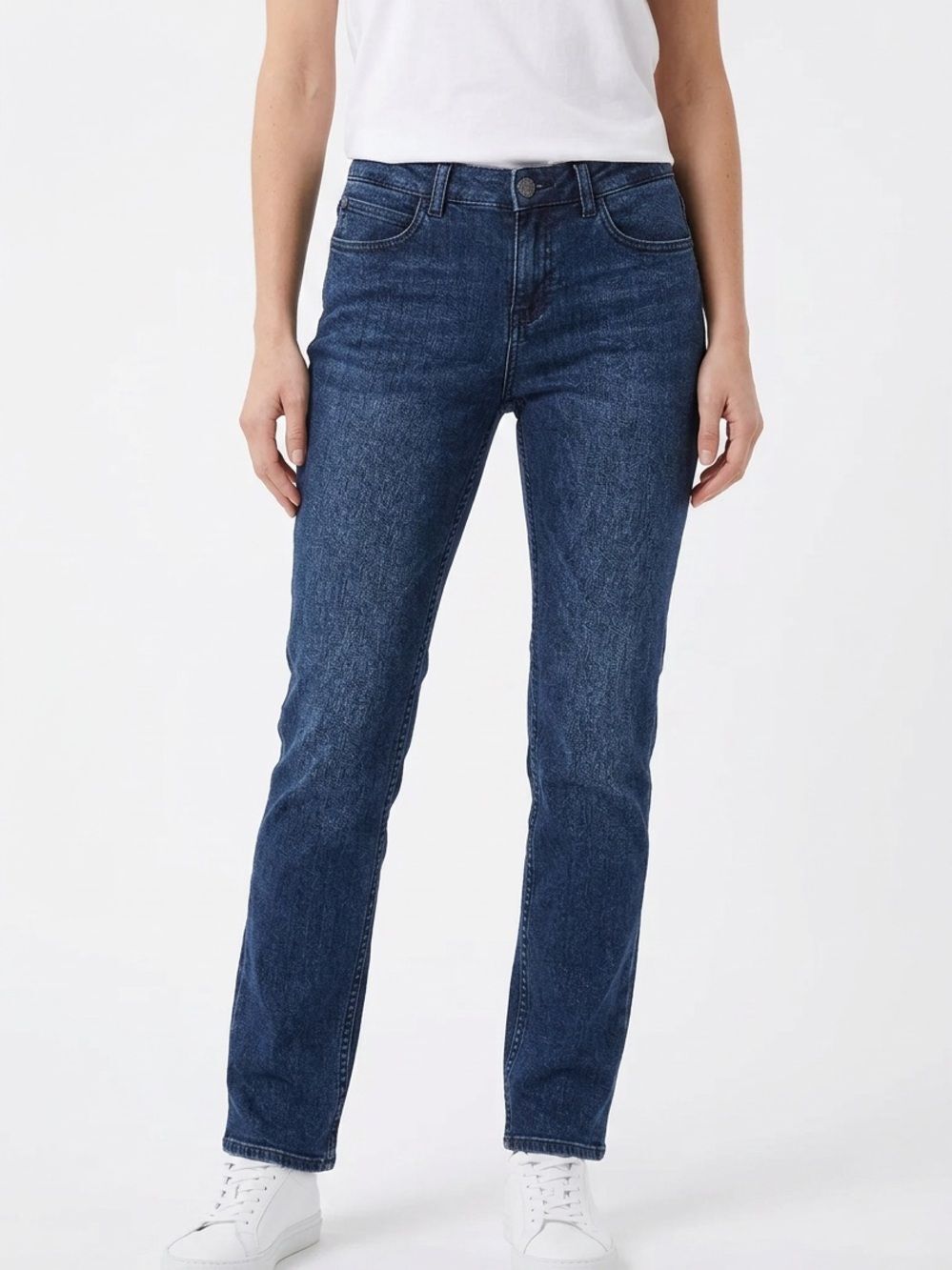 PRANA | Flannel Lined Mid-Rise Slim Leg Jeans Dark Blue Women’s Size 4